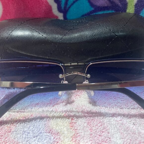 Rimless rhinestone sunglasses - Picture 4 of 6